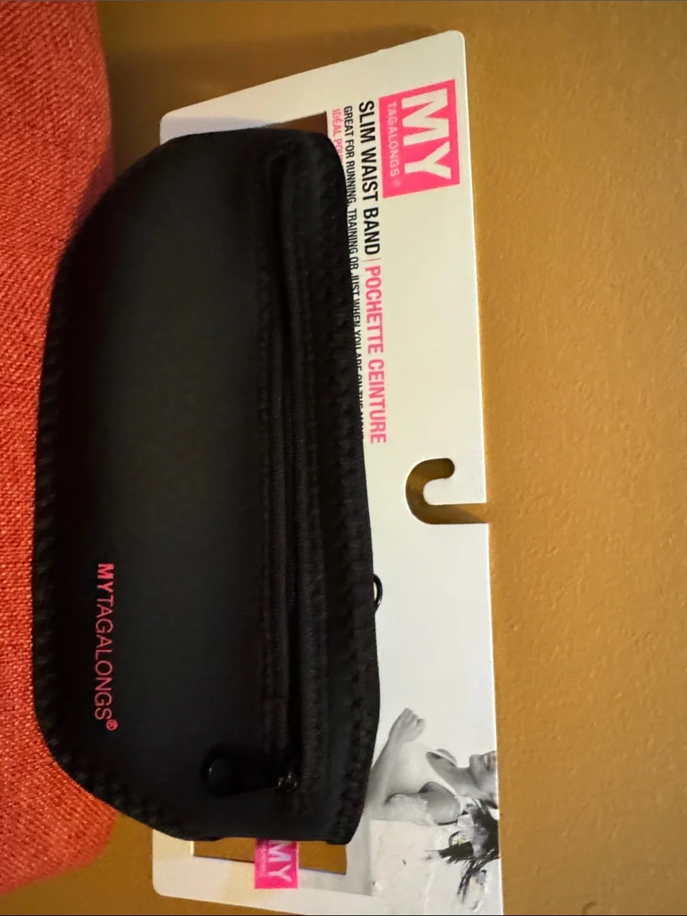 MYTAGALONGS Slim Waist Band Pouch - Black